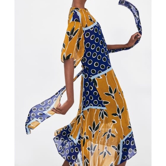 Zara Midi Dress with belt - Picture 4 of 6